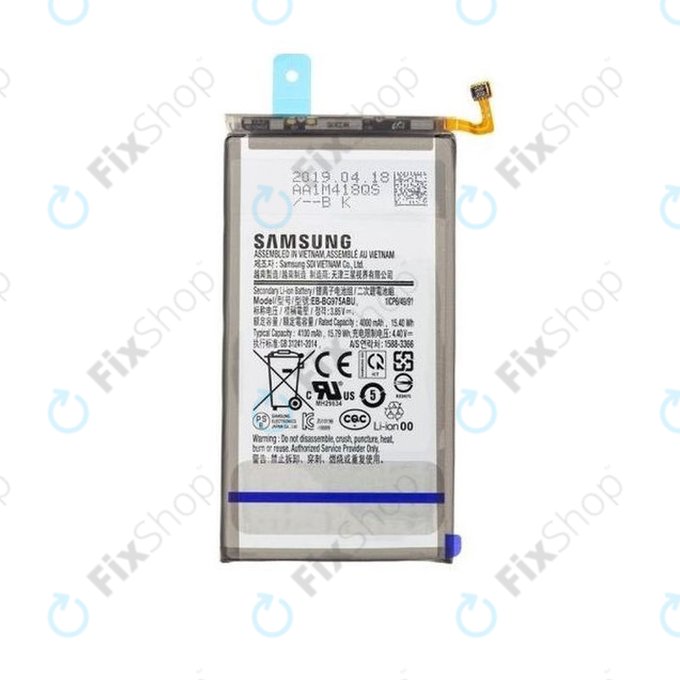 Bateria do Samsung S10 Plus G975F, EB-BG975ABU, 4100mAh, GH82-18827A, Genuine Service Pack