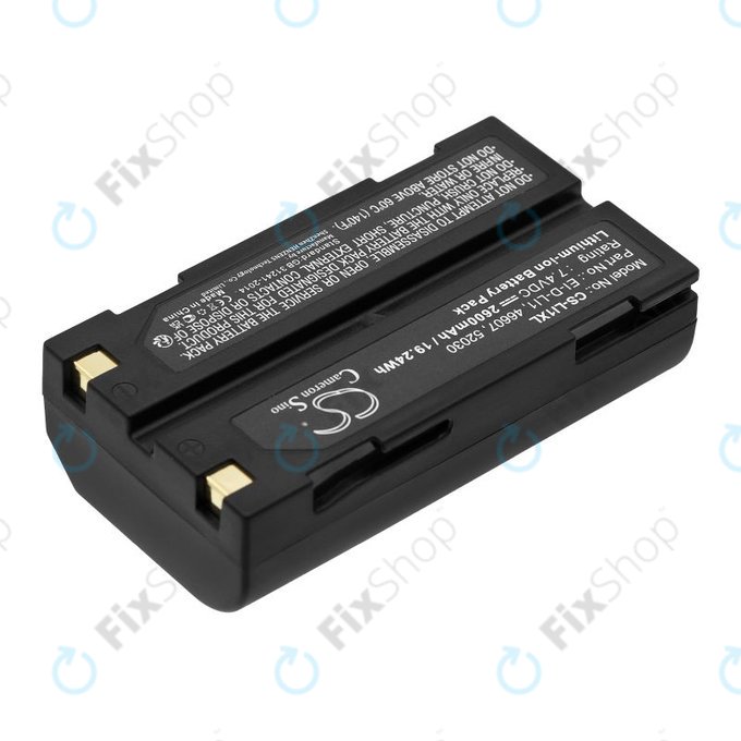 Bateria do BCI Capnocheck II Capnograph, 2600mAh, Li-Ion, 7.4V, MCR1821J/1-H, HQ