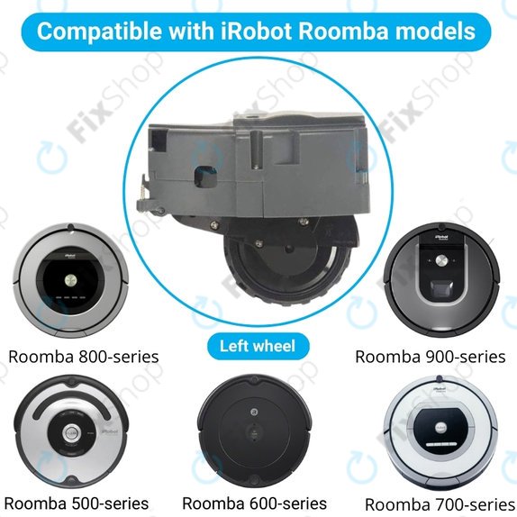 Koło z silnikiem do iRobot Roomba 500, 600, 700, 800, 900-series, Lewy