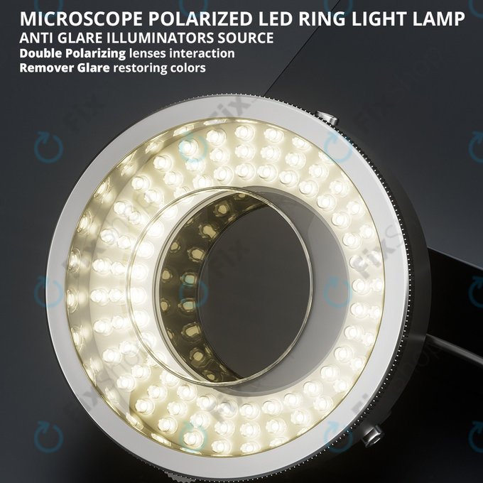 Polaryzacyjna pierścieniowa lampa mikroskopowa LED, iFixes iL37