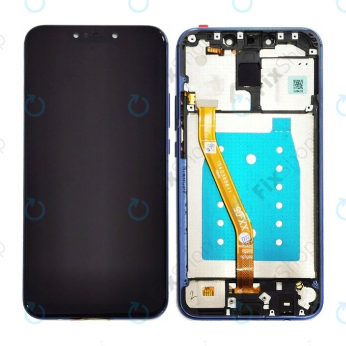 Wyświetlacz do Huawei Mate 20 Lite, Ekran dotykowy z ramką, Czarny, Black, TFT