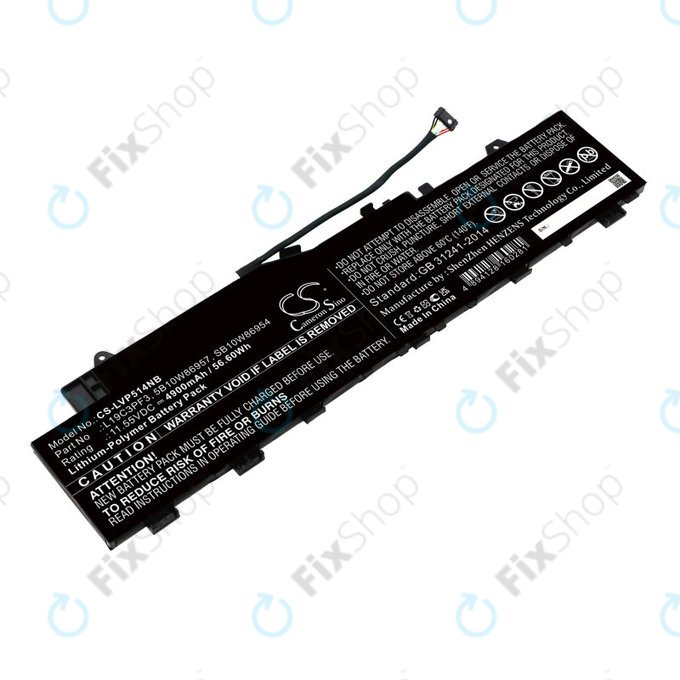 Bateria do Lenovo Ideapad 5 14, Xiaoxin Air 14 2020, 4900mAh, Li-Pol, 11.55V, 5B10W86957, HQ