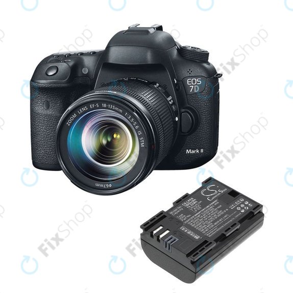 Bateria do Canon EOS 60D, 5D Mk II, 7D, 1800mAh, Li-Ion, 7.4V, LP-E6, HQ