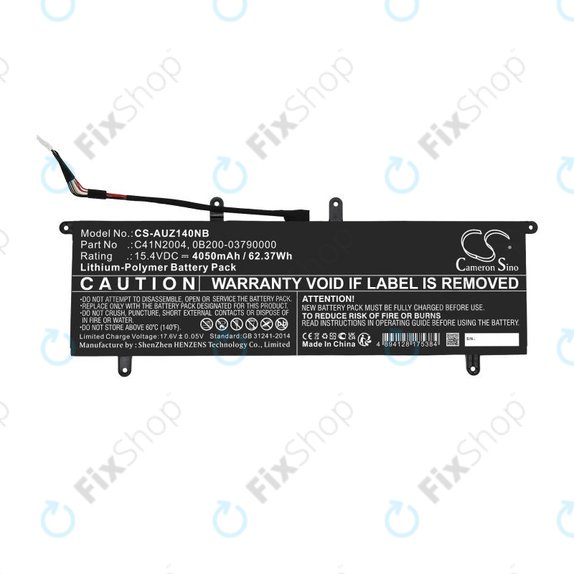 Bateria do Asus ZenBook DUO 14, 4050mAh, Li-Pol, 15.4V, C41N2004, HQ