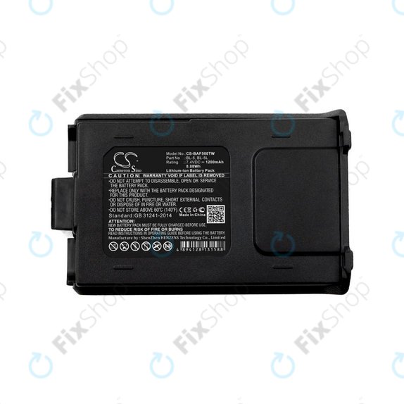 Bateria do Baofeng UV-5R, Baofeng BF-F8, 1200mAh, Li-Ion, 7.4V, BL-5, HQ