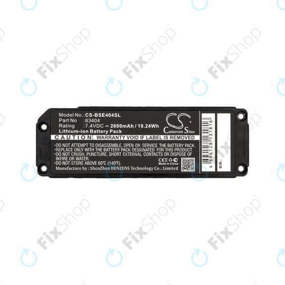 Bateria do Bose 413295, Bose SoundLink Mini, 2600mAh, Li-Ion, 7.4V, 063404, HQ