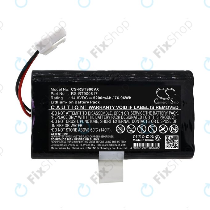 Bateria do Rowenta Smart Force RR8021WH, 5200mAh, Li-Ion, 14.8V, RS-RT900817, HQ