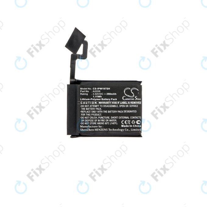 Bateria dla Apple Watch 4 44 mm, 290mAh, Li-Pol, 3.82 V, A2059, HQ