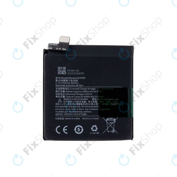 Bateria do OnePlus 7 Pro, BLP699, 4000mAh