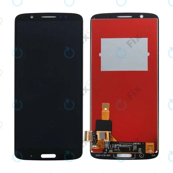 Wyświetlacz do Motorola Moto G6 Plus XT1926-5, Ekran dotykowy bez ramki, Czarny, Black, TFT