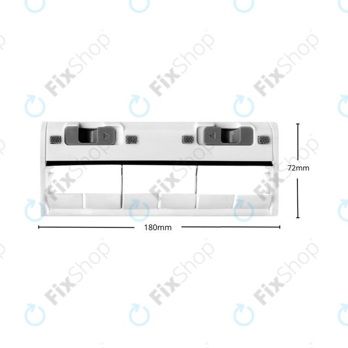 Pokrywa szczotki głównej do Ecovacs Deebot N-series, T-series, X1-series, Ozmo-series, Biały, White
