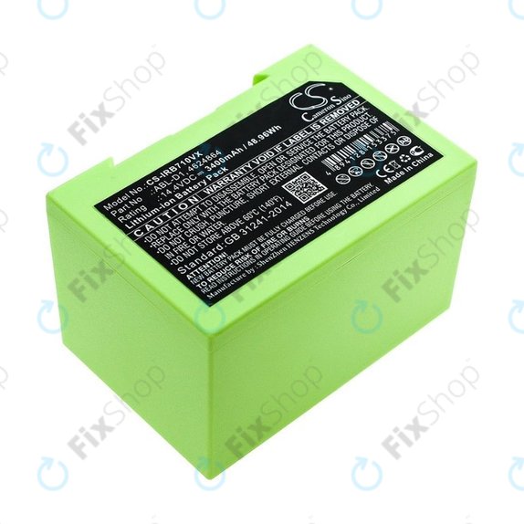 Bateria do iRobot Roomba e-seria, i-seria, ABL-D1, 4624864, ABL-D2, Li-Ion, 14,4V 3400mAh, HQ