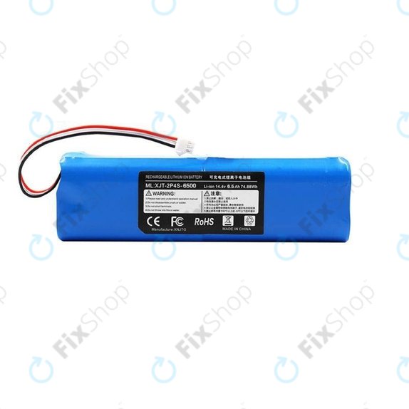 Bateria do Xiaomi EVA, EVE Plus, Viomi S9, Dreame D10 Plus, L10, Lenovo T1 Pro, Lydsto R1, R1 Pro, S1, S1 Pro, XJT-2P4S-6800, Li-Ion, 14,4V 6800mAh