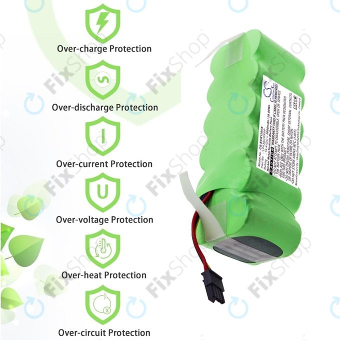 Bateria do Ecovacs Deebot CR120, KK-8, X500, LP43SC2000P, Ni-MH, 14,4V 2000mAh, HQ
