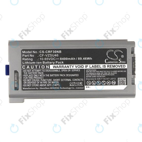 Bateria do Panasonic Toughbook CF-30, 31, 53, 8400mAh, Li-Ion, 10.65V, CF-VZSU46, HQ
