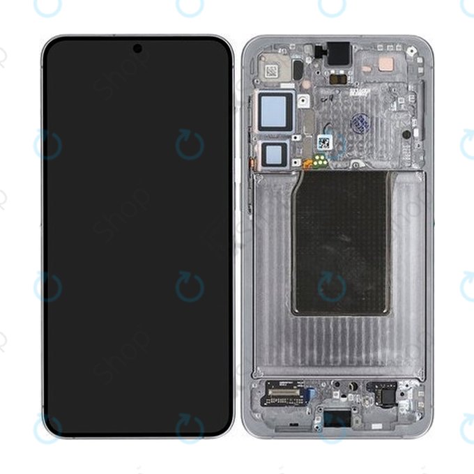 Wyświetlacz do Samsung Galaxy S25 Plus, Ekran dotykowy z ramką, Silver Shadow, GH82-36368A, Genuine Service Pack