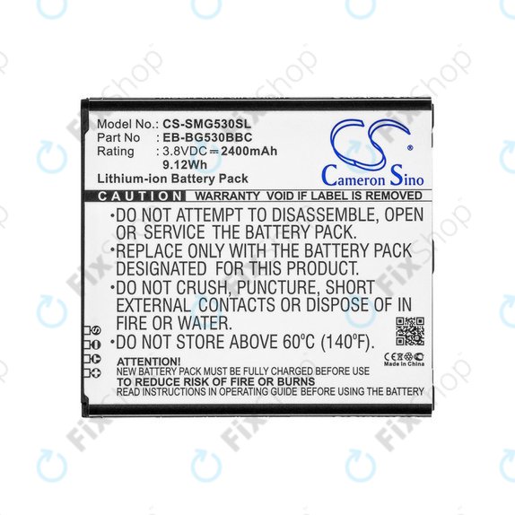 Bateria do Samsung Galaxy J3, 2400mAh, Li-Ion, 3.8V, EB-BG530BBC, HQ