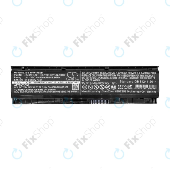 Bateria do HP 17, Omen 17, Pavilion 17, 4400mAh, Li-Ion, 11.1V, 849571-221, HQ