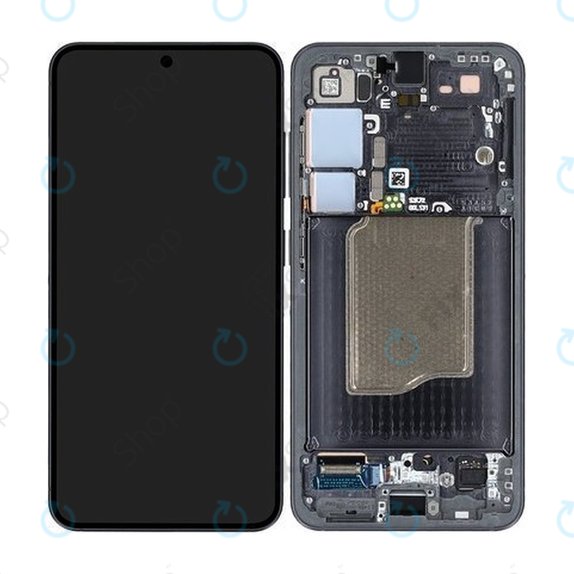 Wyświetlacz OLED do Samsung Galaxy S25, Ekran dotykowy z ramką, Blueblack