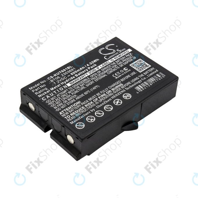 Bateria do Ikusi TM60, 61, 62, 600mAh, Ni-MH, 7.2V, BT06, HQ