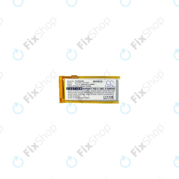 Bateria do iPod Nano (4th Gen), 616-0405, 240mAh, HQ