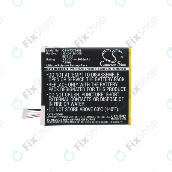 Bateria dla HTC EVO One, 2000mAh, Li-Pol, 3.8 V, BJ75100, HQ