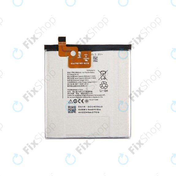 Bateria do Lenovo VIBE Z2, BL230, 3000mAh