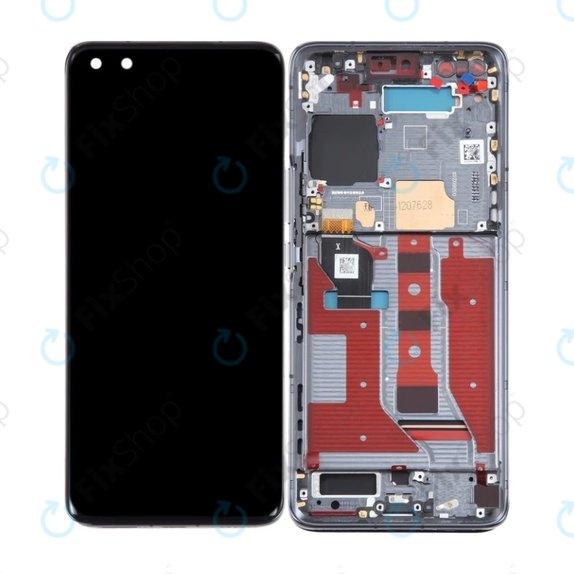 Wyświetlacz OLED do Honor Magic4 Pro, Ekran dotykowy z ramką, Czarny, Black