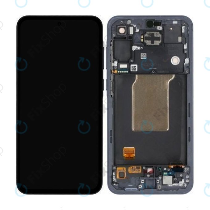 Wyświetlacz do Samsung A55 A556B, Ekran dotykowy z ramką, Awesome Navy, TFT
