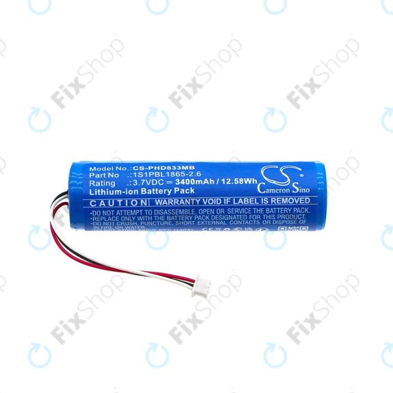 Bateria do Philips Avent SCD833, Avent SCD835, Avent SCD841, Avent SCD831, 3400mAh, Li-ion, 3.7V, 1S1PBL1865-2.6, HQ