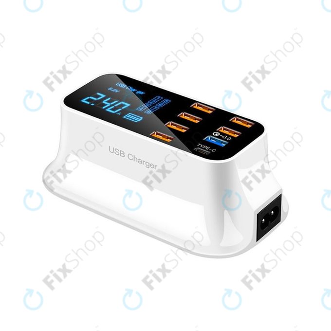 Stacja ladujaca USB z USB 3.0 & USB-C, Asometech Model E