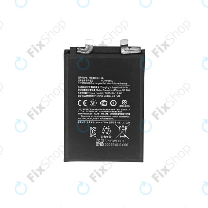 Bateria do Xiaomi Poco X4 Pro 5G, Redmi Note 11 Pro 4G, Redmi Note 11 Pro 5G, BN5E, 5000mAh