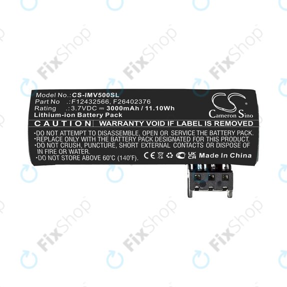 Bateria do Ingenico Move 5000, 3000mAh, Li-Ion, 3.7V, F26402376, HQ