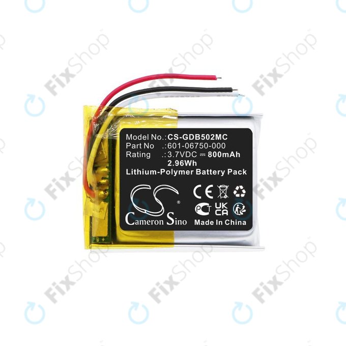 Bateria do GoPro Hero 4 Session, Hero 5 Session, 800mAh, Li-Pol, 3.7V, 601-06750-000, HQ