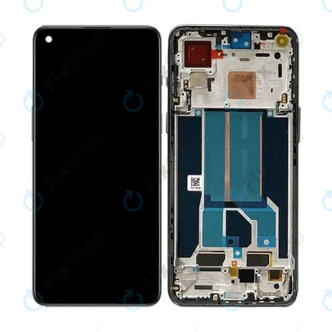 Wyświetlacz OLED do OnePlus Nord 2T CPH2399, CPH2401, Ekran dotykowy z ramką, Gray Shadow