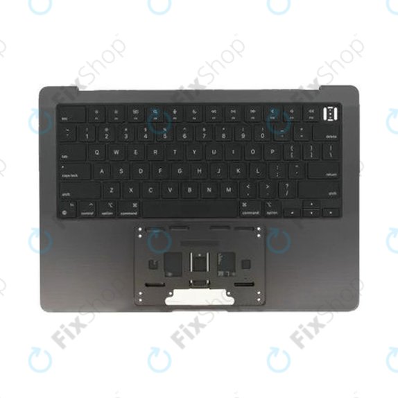 Górna rama klawiatury do MacBook Pro 14", A3185 (2024), z klawiaturą US i baterią, Space Black, 661-50210, Genuine Apple