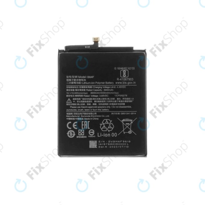 Bateria do Xiaomi Mi 9 Lite, Mi A3, BM4F, 4030mAh