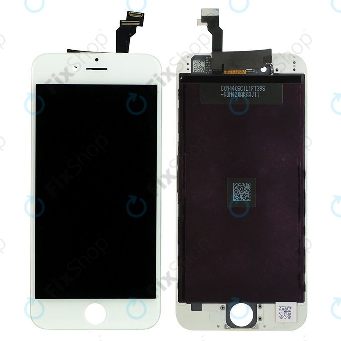 Wyświetlacz dla iPhone 6, White, Ekran dotykowy z ramką