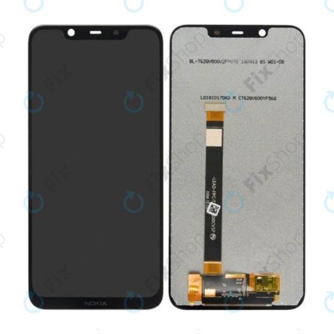 Wyświetlacz do Nokia 8.1 (Nokia X7), Ekran dotykowy bez ramki, TFT