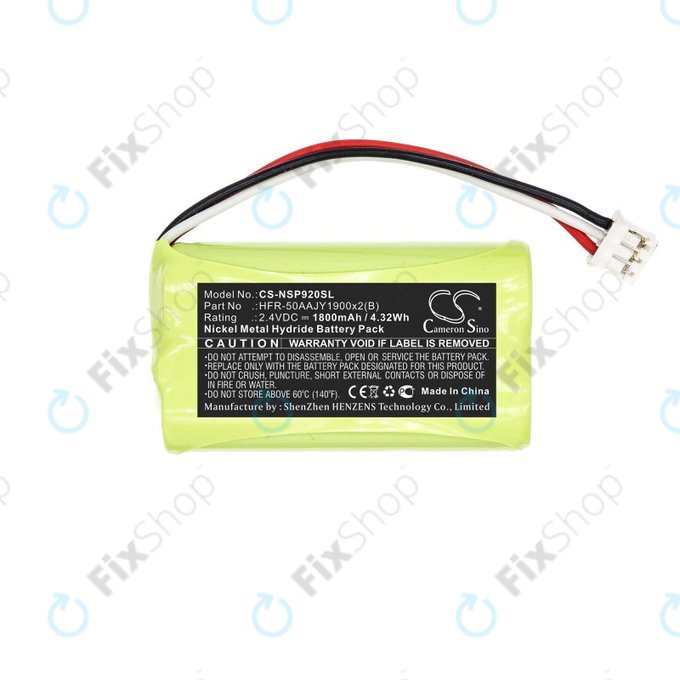 Bateria do Nvidia P2920, Nvidia Shield Game Controller, 1800mAh, Ni-MH, 2.4V, HFR-50AAJY1900x2(B), HQ