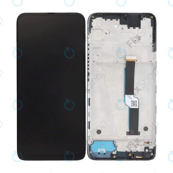 Wyświetlacz do Motorola One Fusion Plus, Ekran dotykowy z ramką, Black, TFT