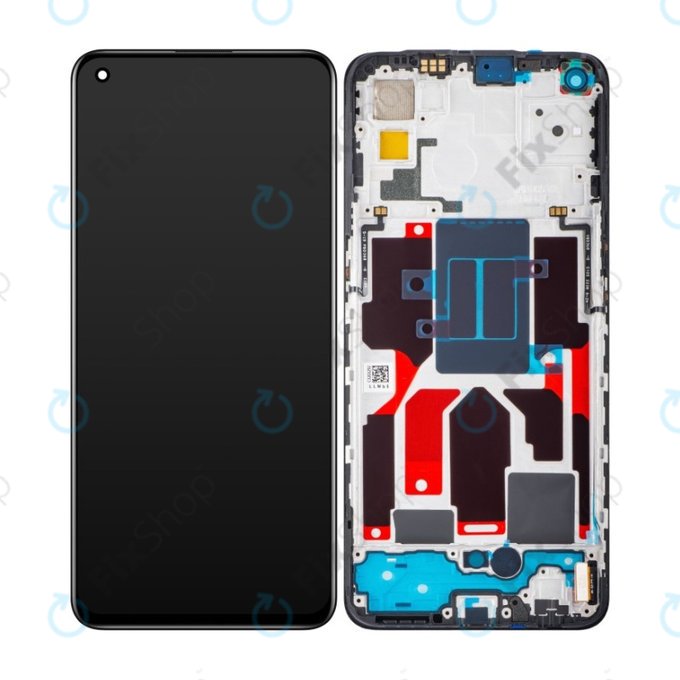 Wyświetlacz do Realme GT Master 5G, Ekran dotykowy z ramką, 4908139, Czarny, Black, Genuine Service Pack