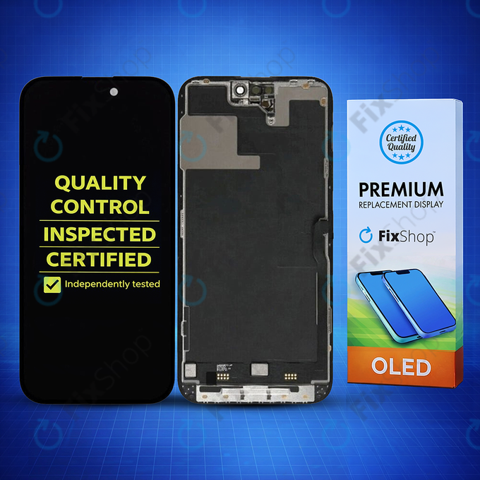 Wyświetlacz Hard OLED dla iPhone 14 Pro, Ekran dotykowy z ramką, FixPremium