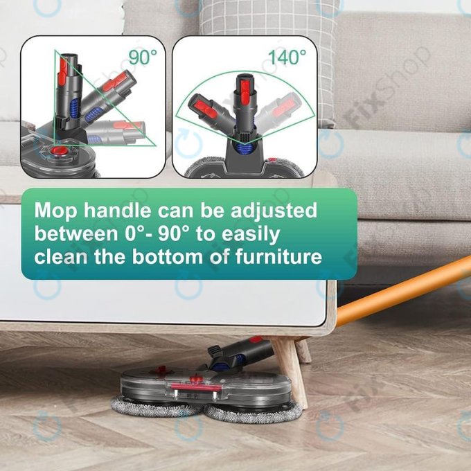 Elektryczna glowica mopujaca ze zbiornikiem na wode do Dyson V-series, Outsize