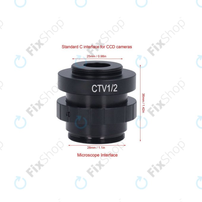 Adapter CTV 1/2" C-Mount do mikroskopu