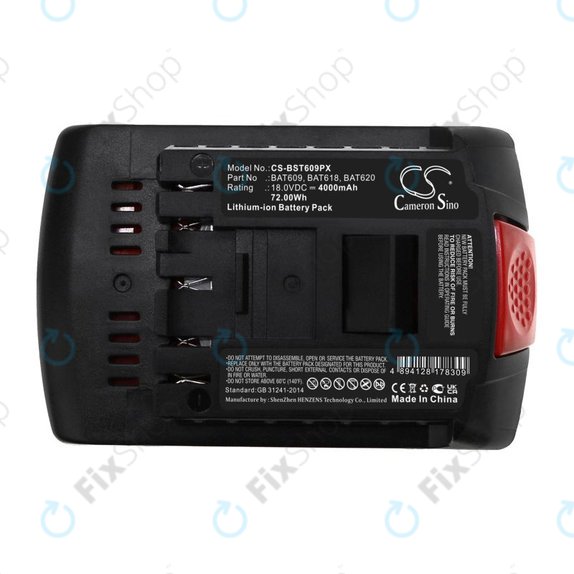 Bateria do Bosch 17618, Gsb 18, 4000mAh, Li-Ion, 18V, BAT620, HQ