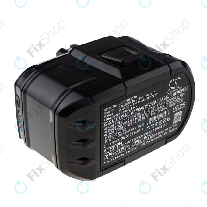 Bateria do Ryobi BID1821, CCC, CTR-180l, P200, P600, P730, 9000mAh, Li-Ion, 18V, BPL-1815, HQ