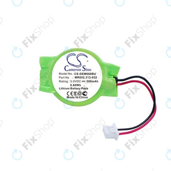 Bateria zapasowa do Dell Latitude E6320, 200mAh, Lithium, 3V, 077-A00, HQ