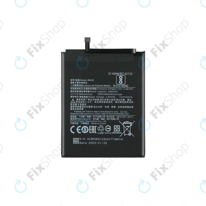 Bateria do Xiaomi Mi 8, BM3E, 3400mAh