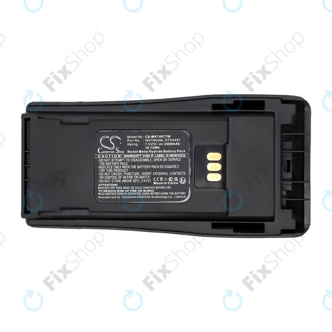 Bateria do Motorola CP, EP, GP, PM-series, 2500mAh, Ni-MH, 7.5V, PMNN4081, HQ